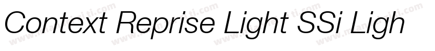 Context Reprise Light SSi Light Italic字体转换